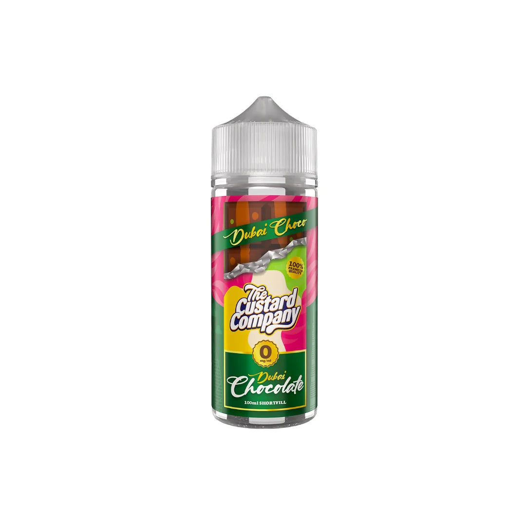 The Custard Company Dubai Chocolate 100ml Shortfill 0mg