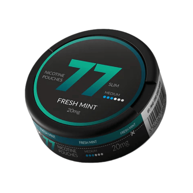 Fresh Mint 77 Slim Nicotine Snus Pouches 20mg - 20 Pouches - PRONTO VAPES