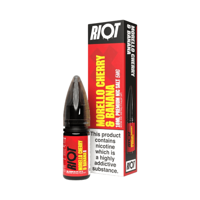 Morello Cherry & Banana Riot X Nic Salt E - Liquid 50/50 By Riot Squad - PRONTO VAPES