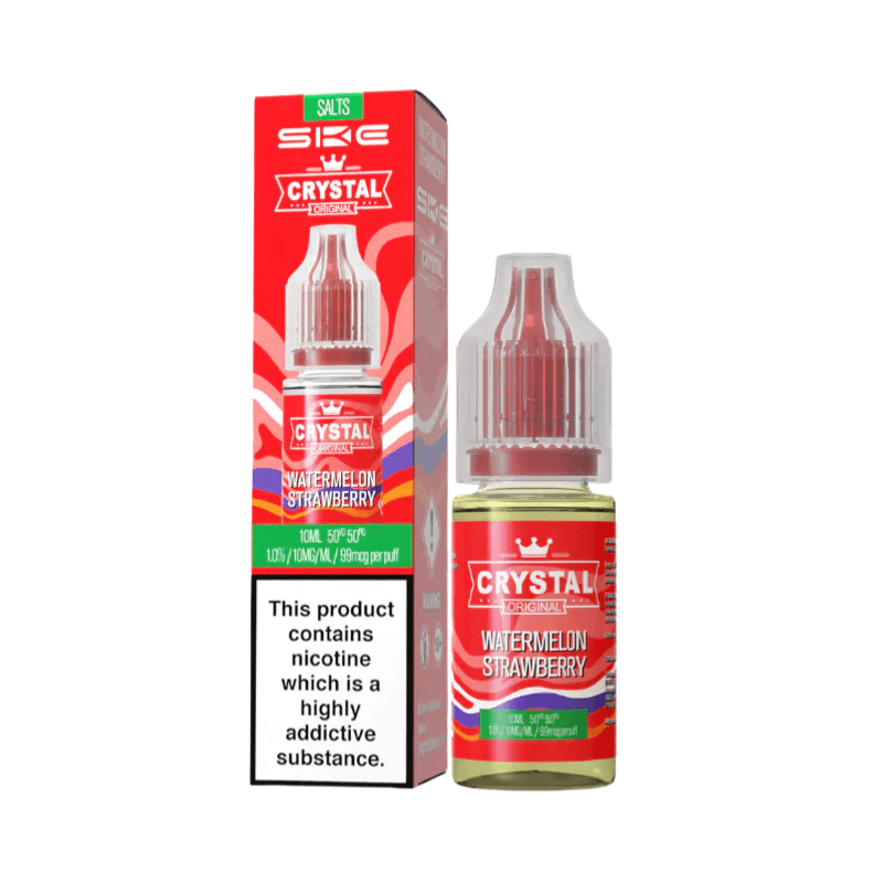 Watermelon Strawberry SKE Crystal Nic Salt 10ml E - Liquid 50/50 - PRONTO VAPES